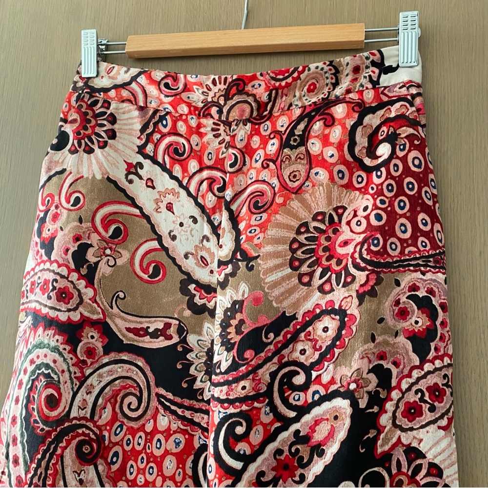 Zara paisley satin pant - Picture 4 of 7